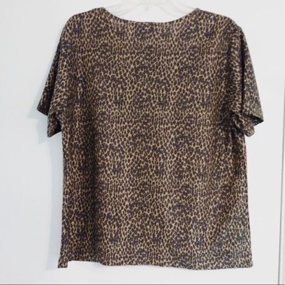 Vintage Metallic Cheeta Print Tshirt - Picture 2 of 5